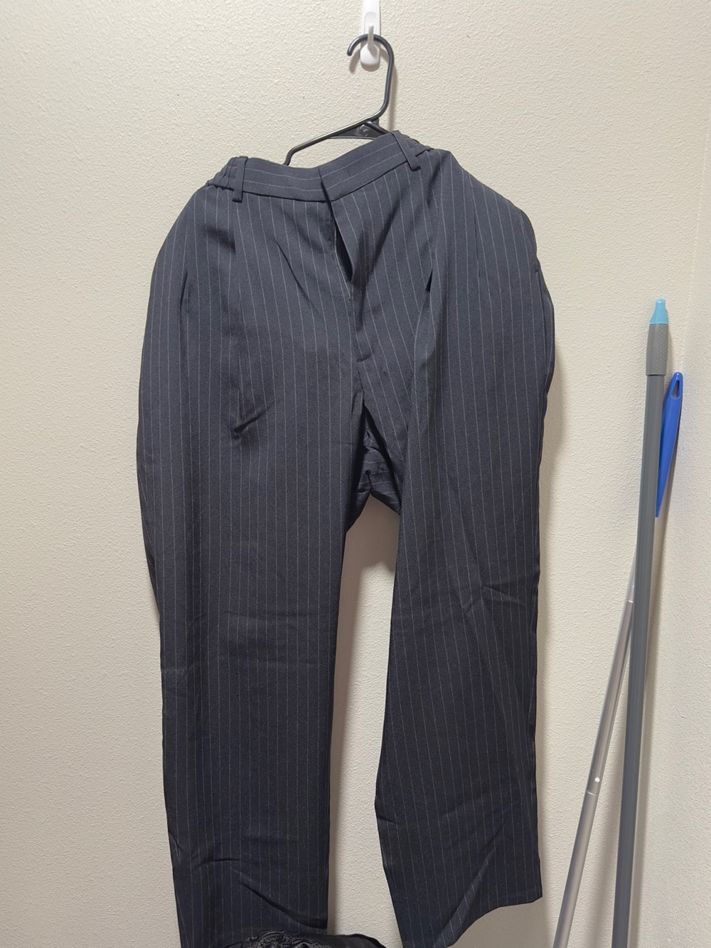 GU Pinstripe Dress Pants (Navy) - XL